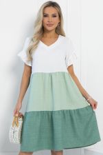 Платье Летний поцелуй (зеленое) П15791-12М LT Collection