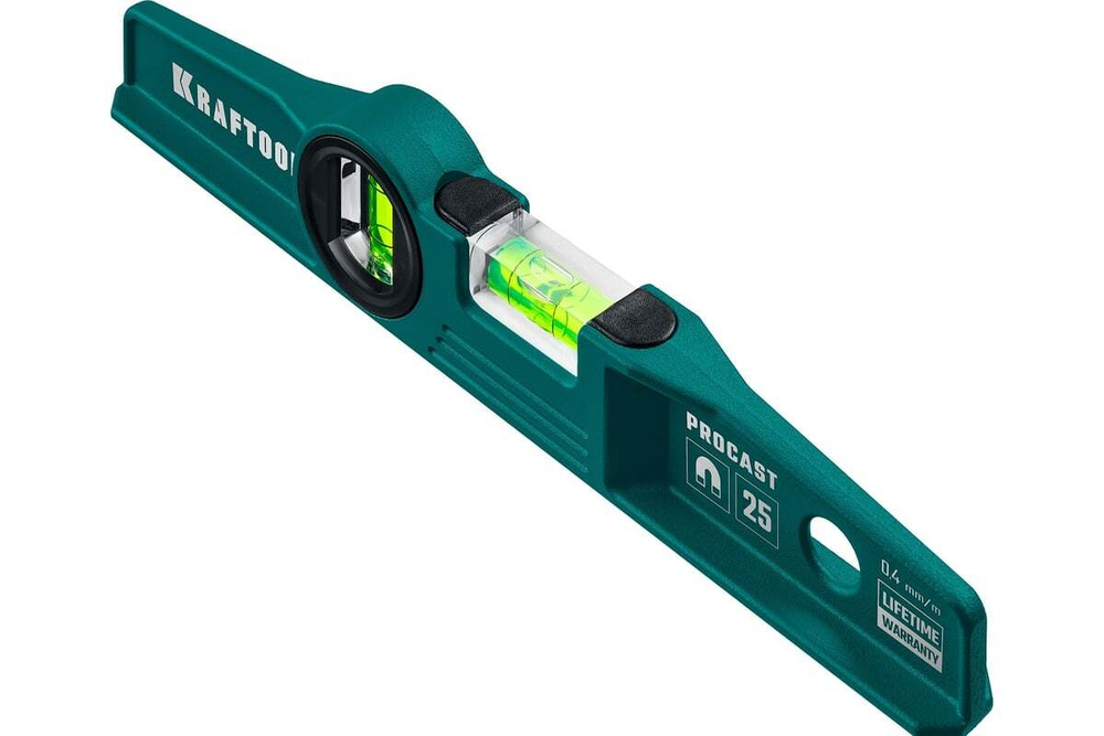 KRAFTOOL  PROCAST-M 250 мм, Магнитный литой уровень (34717-025)