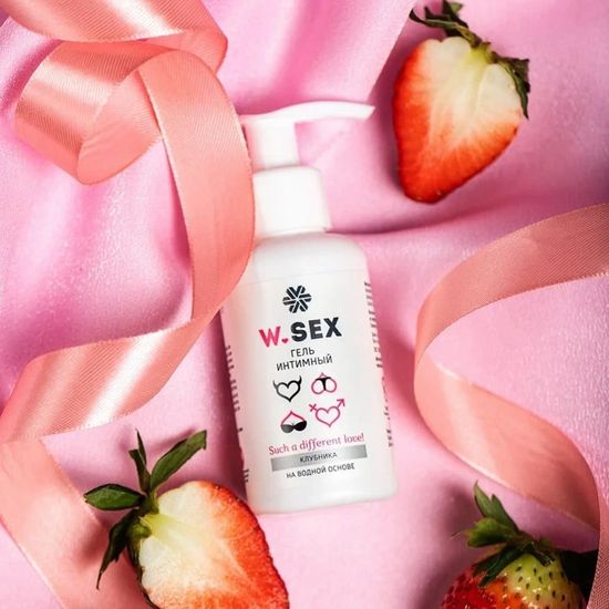 Гель интимный на водной основе (клубника) Sex Wellness