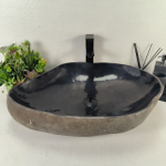 Раковина из речного камня RS-65032 63*47*16 0856
