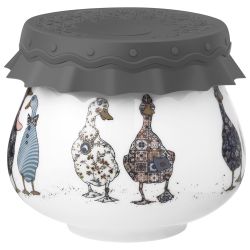 БАНКА LEFARD "FAMILY FARM" С СИЛИКОНОВОЙ КРЫШКОЙ 9*9*7,5 CM 300 МЛ