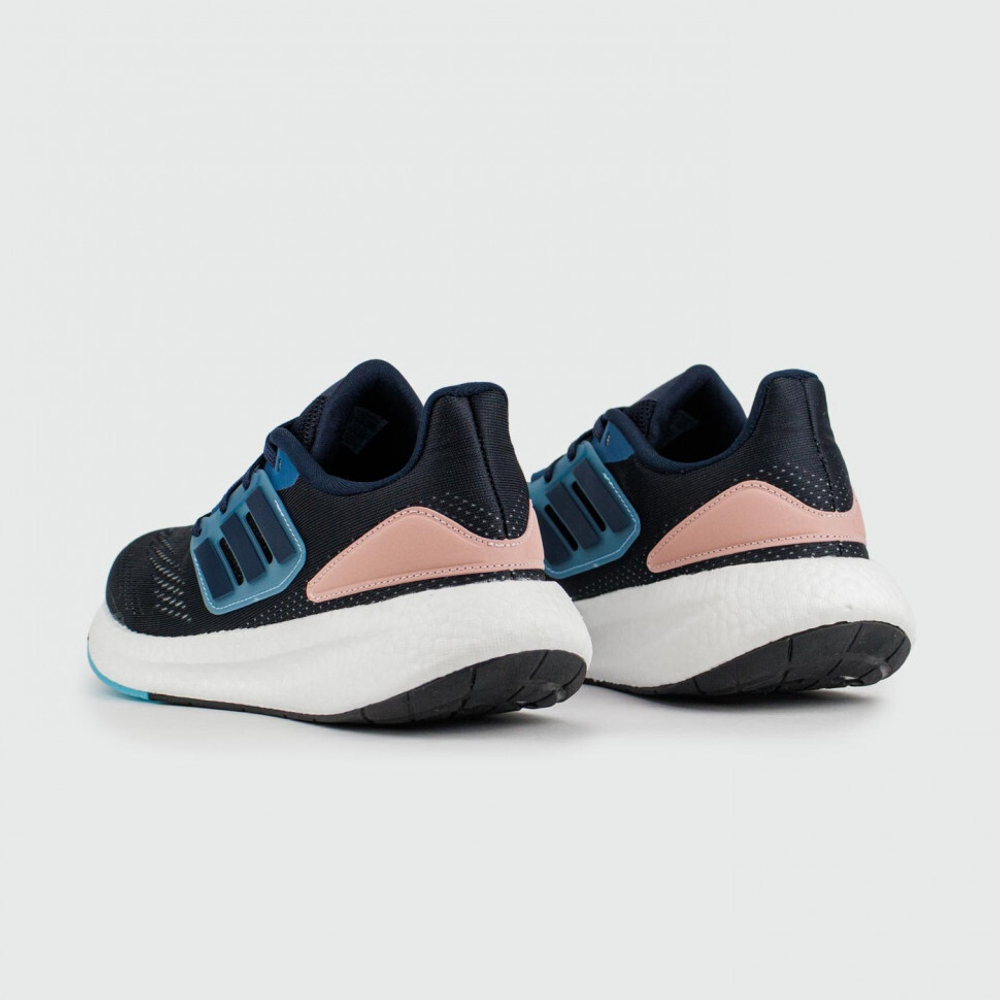 кроссовки Adidas Pureboost 22 Navy / White Wmns HQ1460
