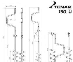 Ледобур Тонар ЛР-150Т (левое вращение)