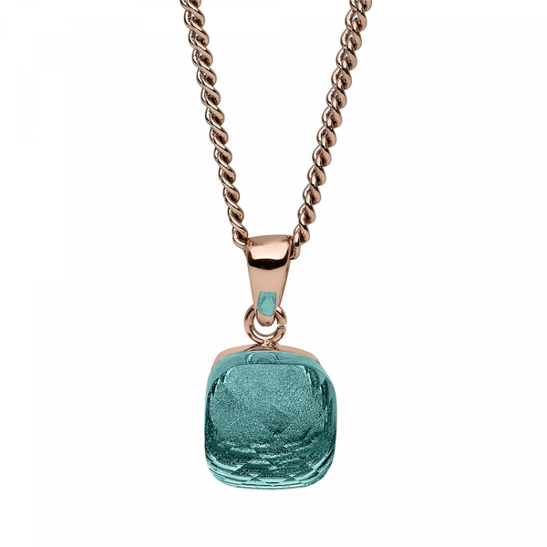 Колье Qudo Firenze blue apatite 400032.1 BL/RG