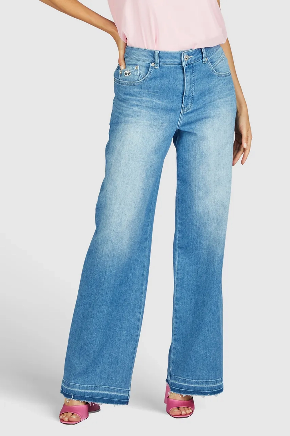 Джинсы MARC AUREL 1767 голубой клеш