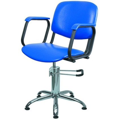 Кресло "Контакт"(гидрав.пятил.хром черное/серебро)