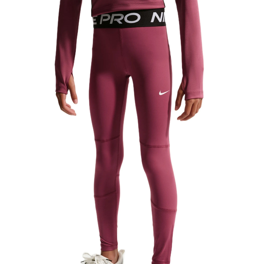Брюки для девочки теннисные Nike Kids Pro Dri-Fit Tight - pink smoke/white