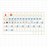 Комплект модульных наклеек большой (164x299) EKF PROxima (40.00 шт.)