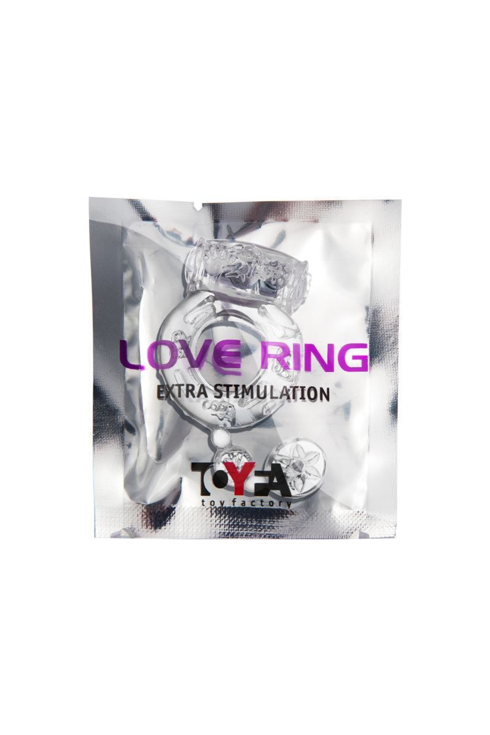 Прозрачное эрекционное кольцо с вибратором и хвостом (Цвет: прозрачный)