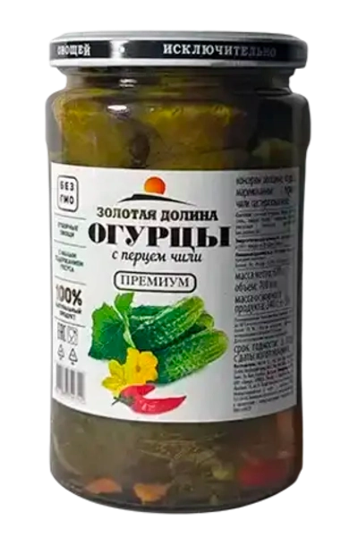 огурцы ЗД [С ПЕРЦЕМ] 700мл ст/б (1х12)