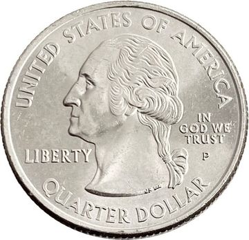 25 центов (1/4 доллара, квотер) 2002 США «Штат Огайо» (P)