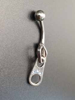 Украшение для пирсинга пупка " Замочек" Медицинская сталь
