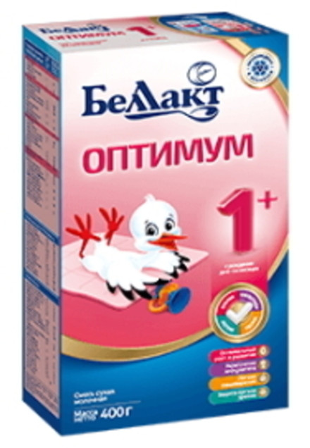 Смесь сухая "Оптимум 1+" 400г. Беллакт