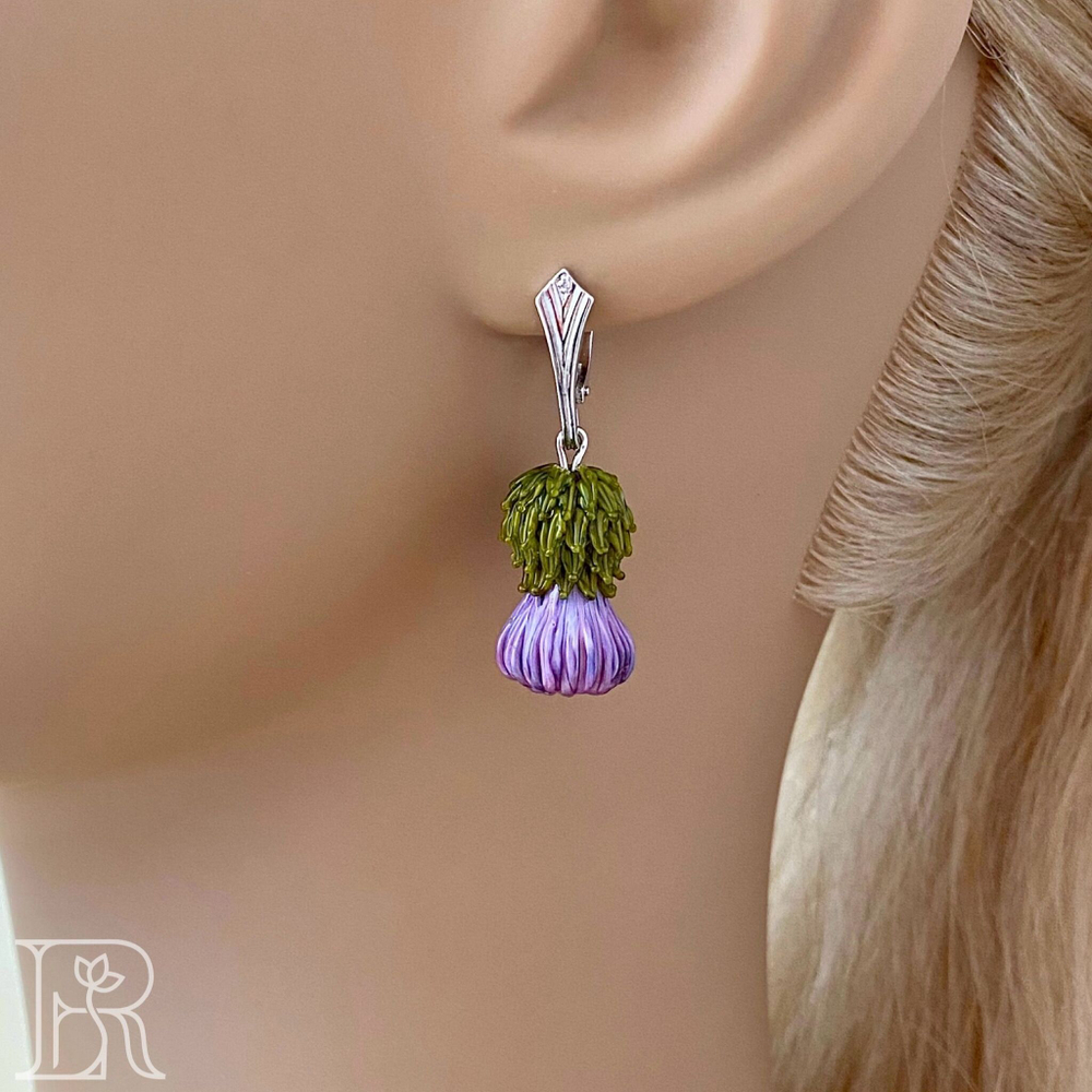 Серьги Чертополох