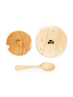 Деревянная сахарница с ложкой из кедра