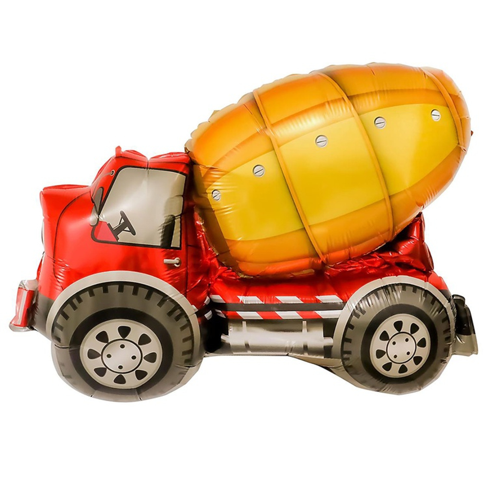 Шар Фольгированный Бетономешалка (Желтый)