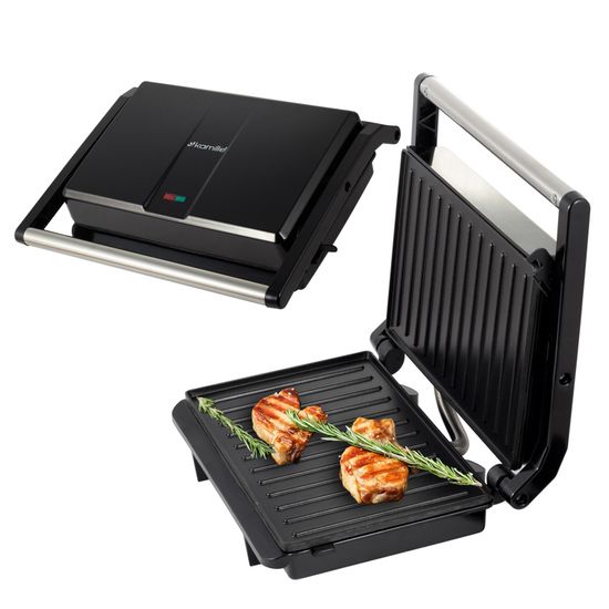 Гриль электрический 900 Вт. Kamille KM 6721 с антипригарным покрытием