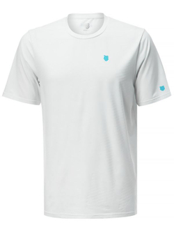 Мужская теннисная футболка K-Swiss Tac Hypercourt Shield Crew M - white