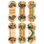 Закладки для книг МАГНИТНЫЕ, "AUTO", набор 6 шт., 30х25 мм, BRAUBERG, 113167