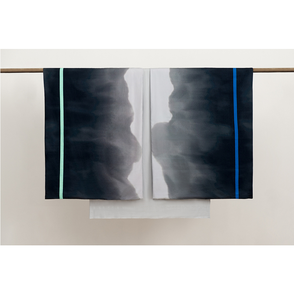 Комплект постельного белья из умягченного сатина из коллекции slow motion, electric blue, 150х200 см