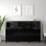 Комбинация для хранения - IKEA BESTÅ/BESTA/ БЕСТА/БЕСТО ИКЕА, 180x42x112 см, черный