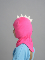 Шлем зимний вязаный (Розовый неон) ОРЕО