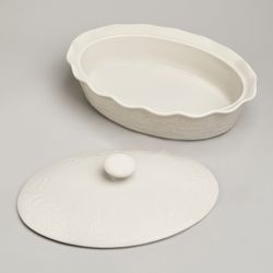 ФОРМА ДЛЯ ЗАПЕКАНИЯ С КРЫШКОЙ BEIGE 33*24*8/13СМ 2000 МЛ