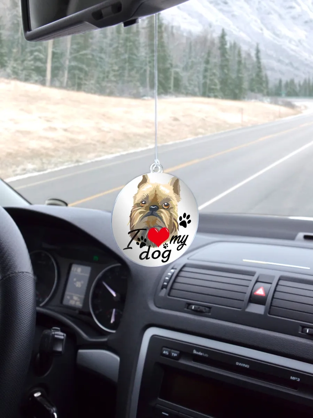 Подвеска в машину - Брюссельский гриффон