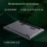 Ноутбук Digma Pro Fortis M Core i7 1255U 16Gb SSD512Gb Intel Iris Xe graphics 15.6" IPS FHD Win11Pro grey (DN15P7-ADXW04)