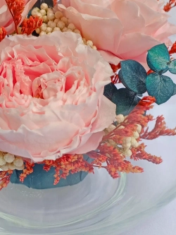 натуральные пионы в стекле, вакуум*