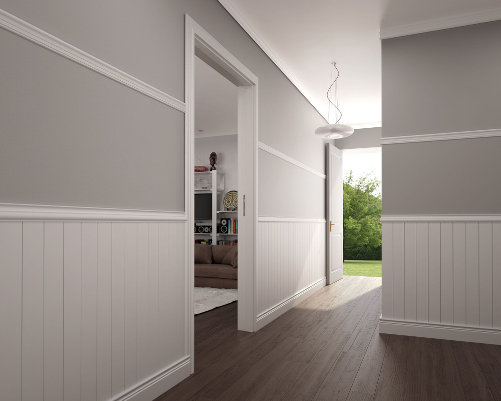 Плинтус МДФ Smartprofile Gloss 100Е белый 16x100х2400 мм