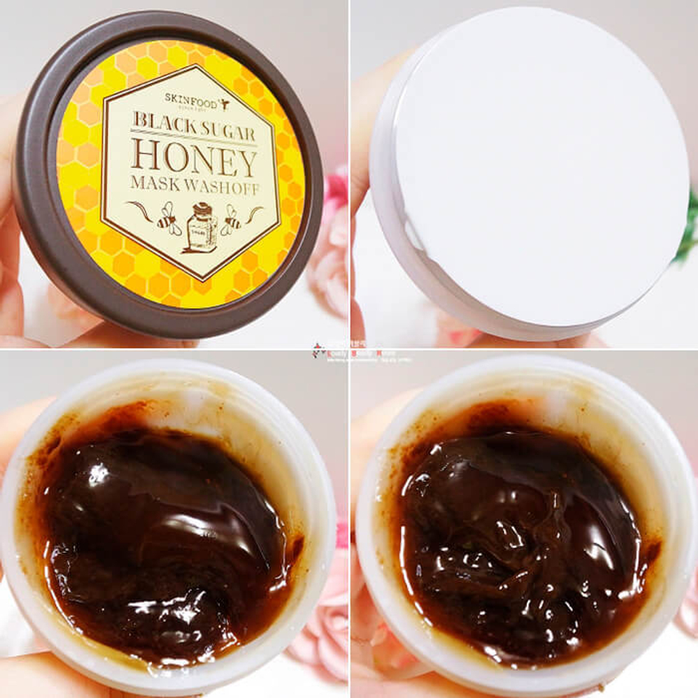 SkinFood Black Sugar Honey Mask очищающая медовая маска с черным сахаром