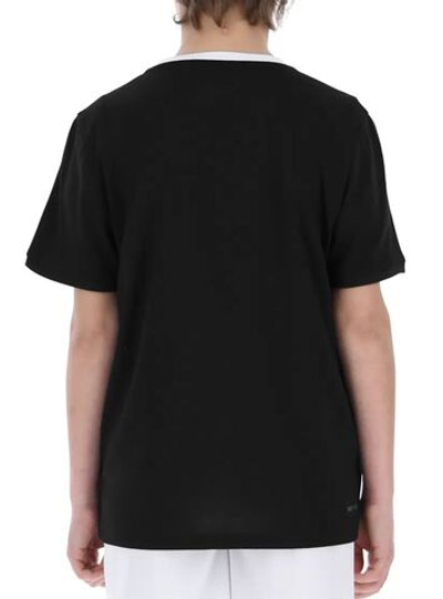Футболка для мальчика теннисная Lotto Squadra B II Tee PL - all black