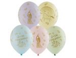Шар (14"/36 см) Шелкография пастель ДР Принцес Единорог 25 шт.