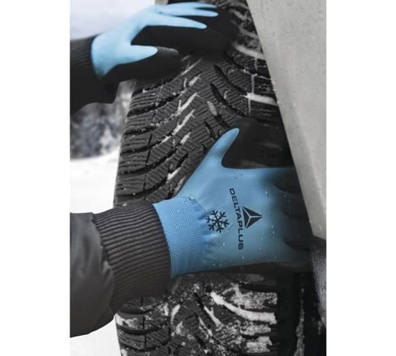 Перчатки утепленные с латексным покрытием THRYM VV736 Delta Plus VV736BL10