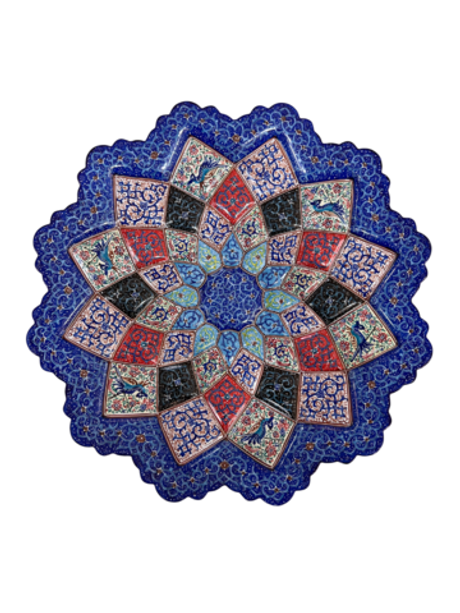 Тарелка минакари ручной работы из Исфахана (25 см) 181220262 Иран