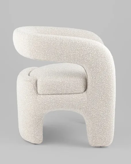 Лаунж-кресло Boon, жемчужное букле