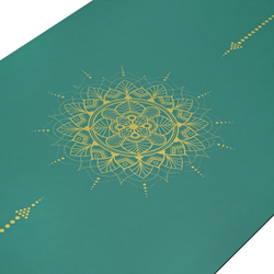 Каучуковый коврик для йоги Arrows Green Gold 185*68*0,5 см нескользящий