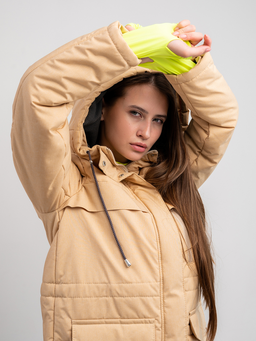 Костюм зимний "Verona" бежевый-серый