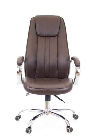 Кресло руководителя Everprof Long TM Экокожа  Коричневый