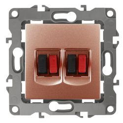 12-3112-14 ЭРА Розетка аудио двойная, IP20, Эра12, медь