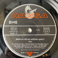 Винтажная виниловая пластинка LP Gilla and Seventy Five Music Willst Du Mit Mir Schlafen Gehn (Germany 1975)