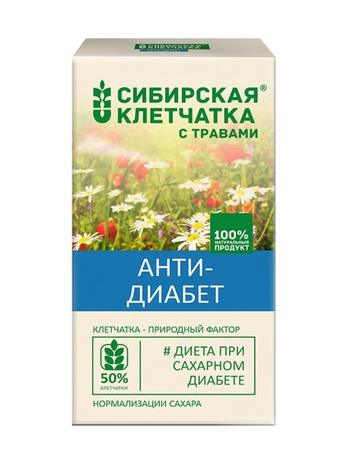 "Анти-диабет" Клетчатка сибирская с добавками, кор. 150 г
