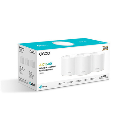 TP-Link Deco X10 (3-pack) Домашняя Mesh Wi-Fi 6 система AX1500