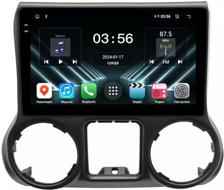 Магнитола для Jeep Wrangler 3 2010-2014 - FarCar DX3295M монитор 10.36" IPS на Android 13, 4+64Гб, CarPlay