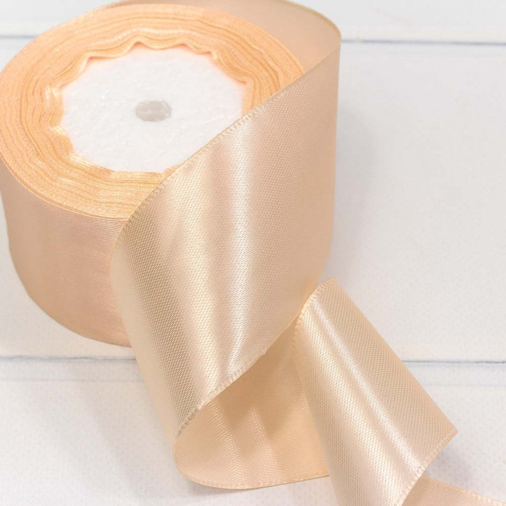 Лента Атласная 5см х 28м Сатин (Розовый)