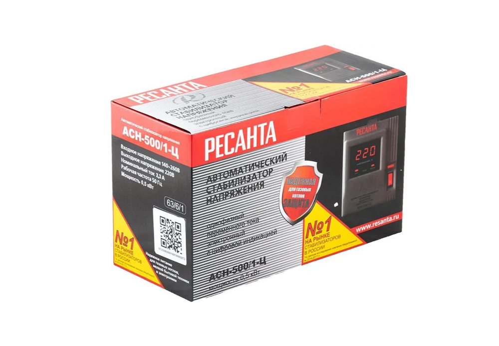 Стабилизатор напряжения Ресанта АСН-500/1-Ц 63/6/1