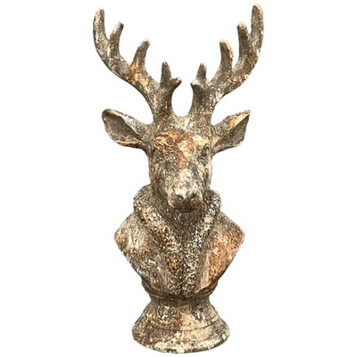 Декор "Античный олень" малый 20,5x14,5x38,5см