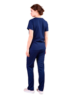 Брюки медицинские женские Тезис TZ317, на резинке со шнурком, белый, 40