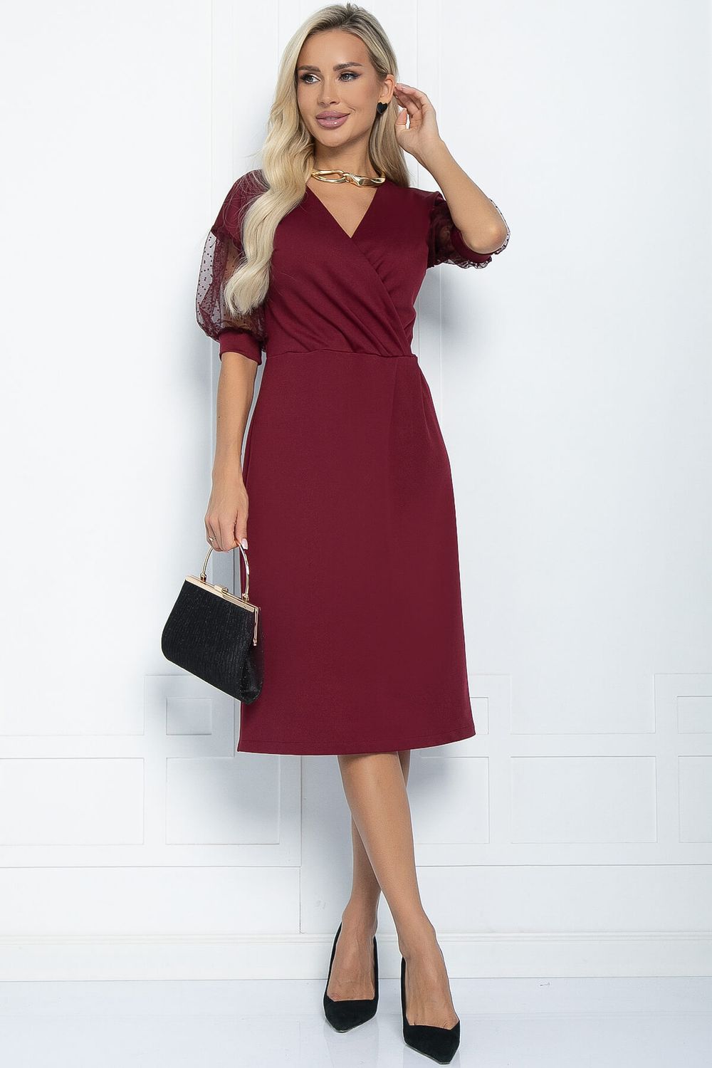 Платье Феличия (бордовое) П11206 LT Collection